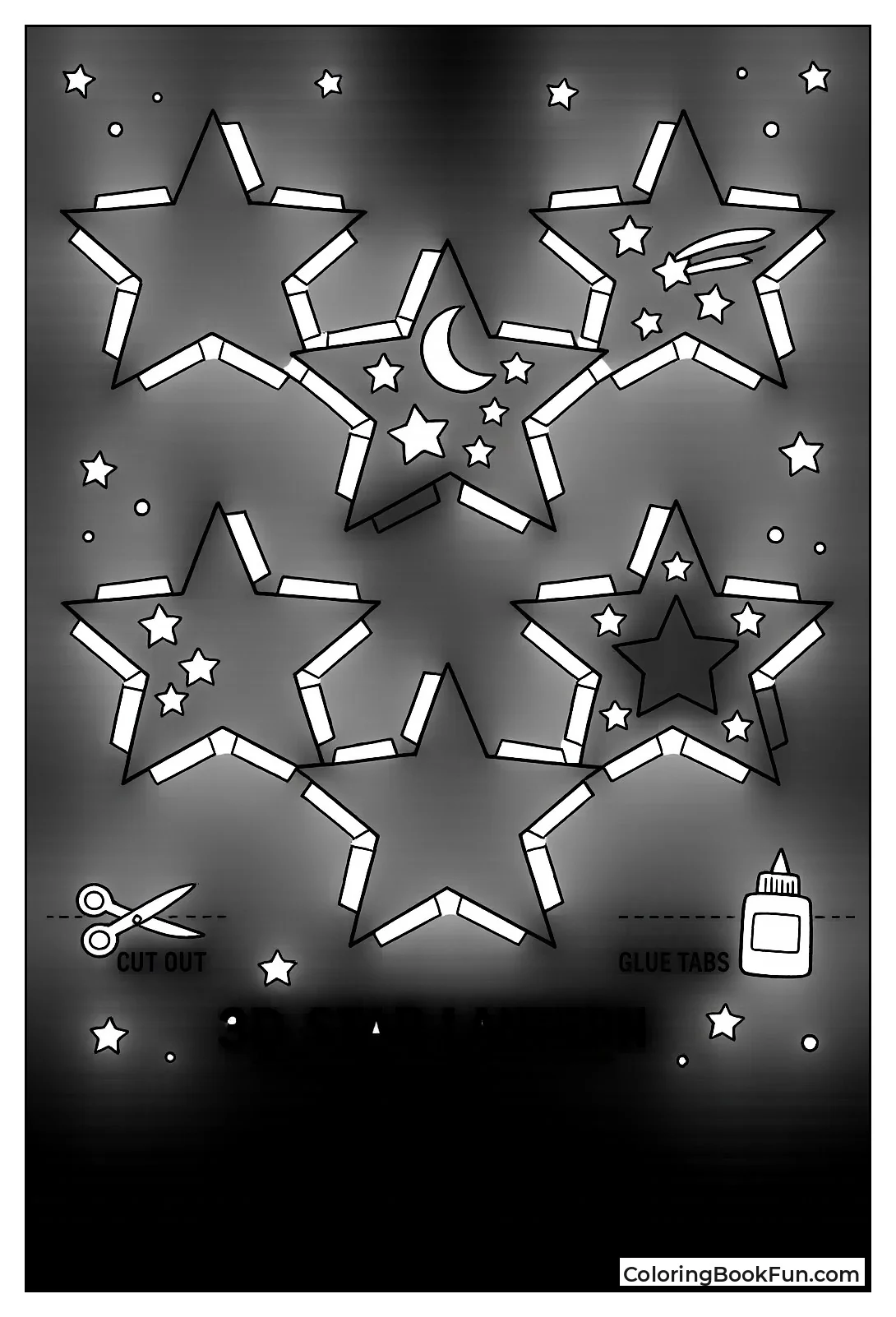 Star Lantern Panel Template