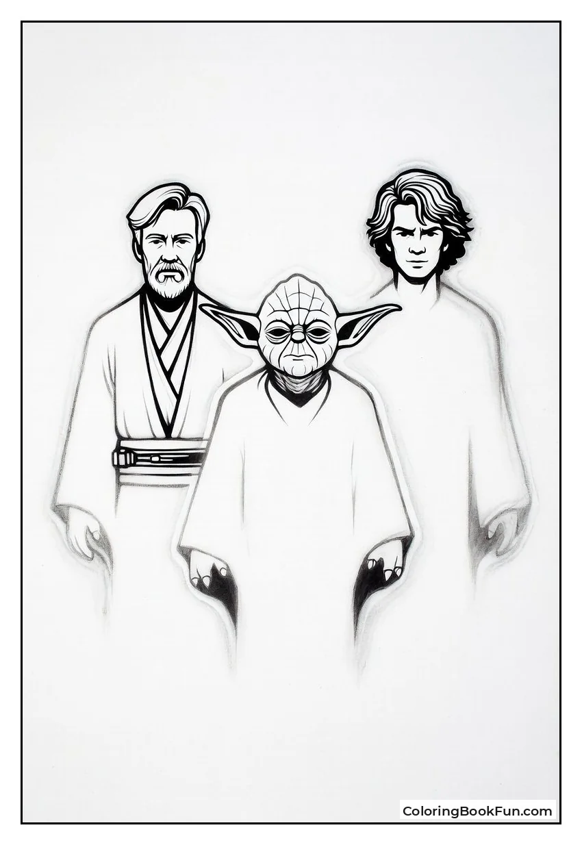 Obi-Wan Yoda Anakin Force Ghosts