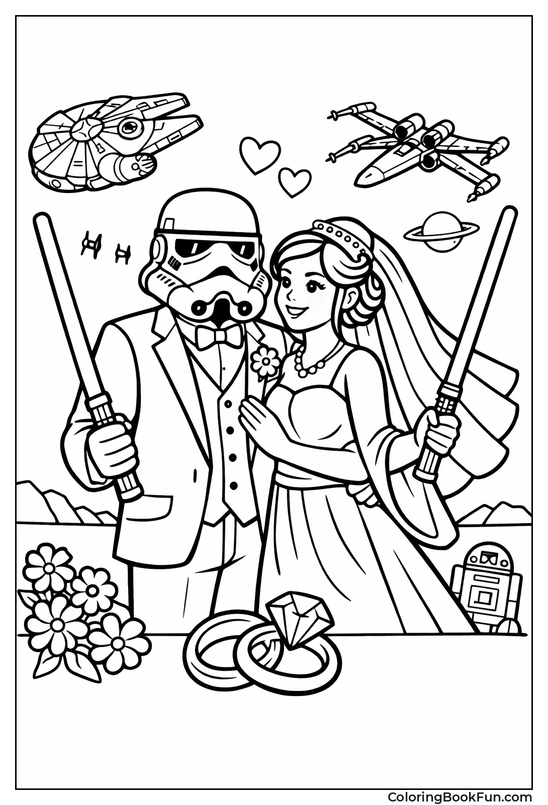 Jedi Dance at Star Wars Wedding