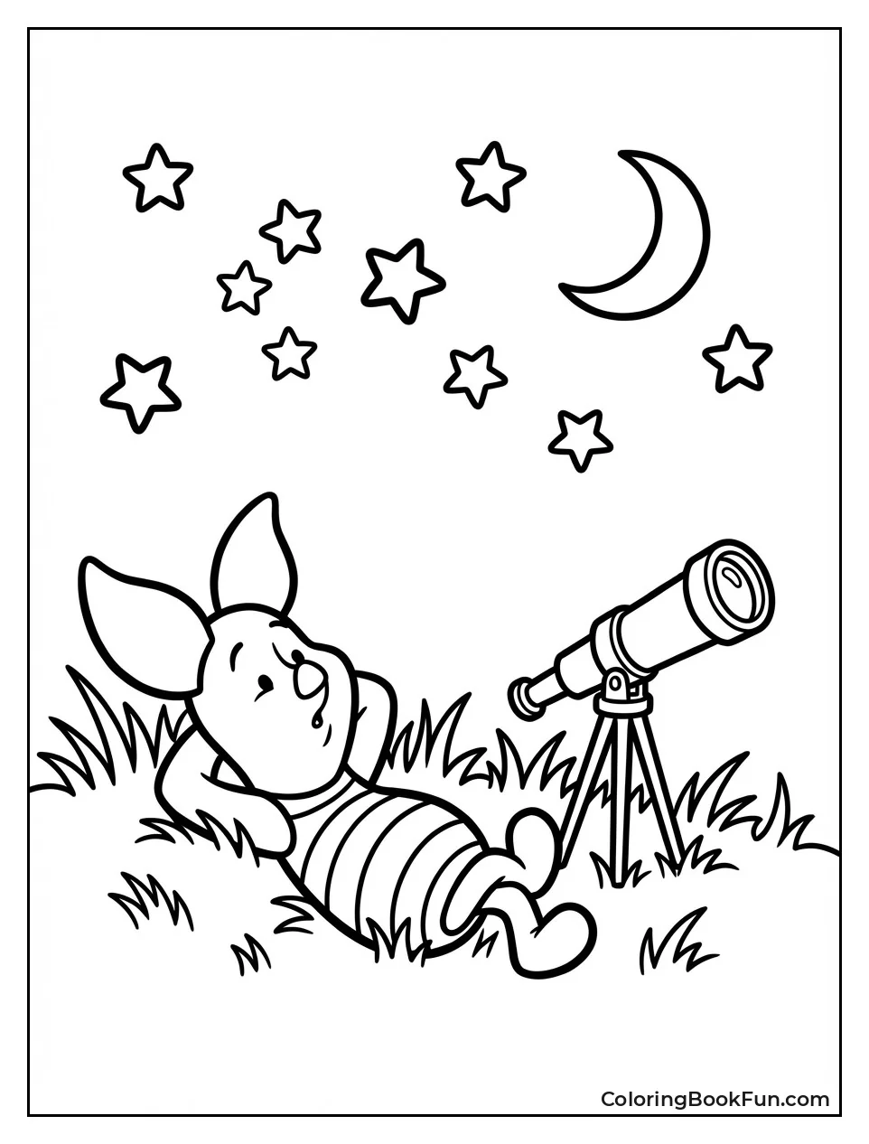 Piglet Gazes at Stars