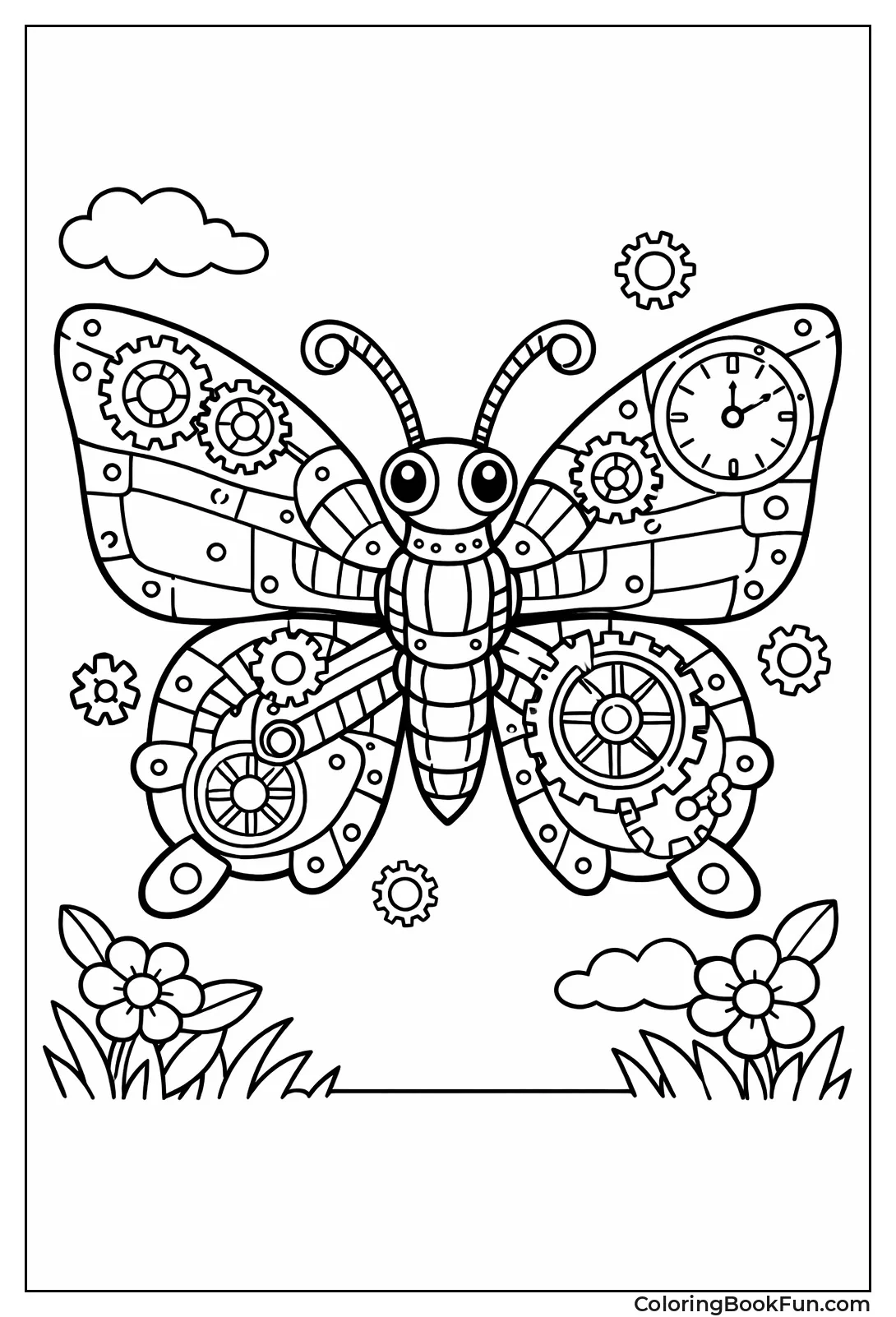 Steampunk Gear Butterfly