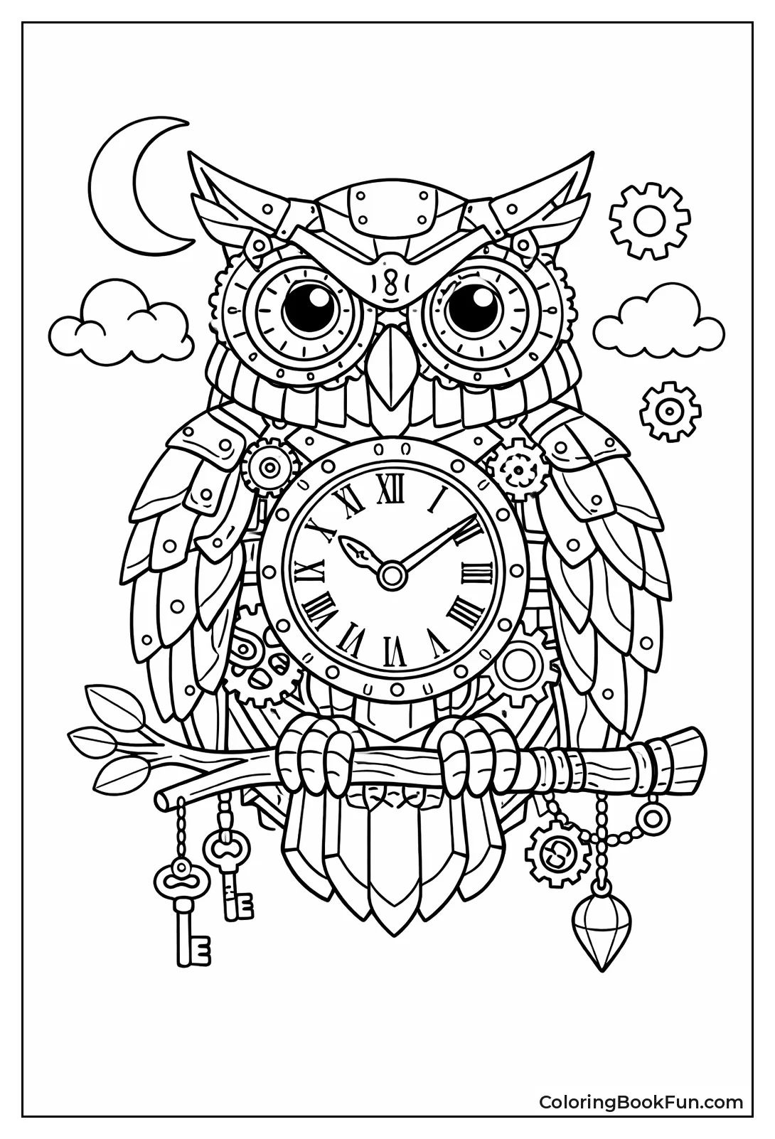 Steampunk Owl with Gears