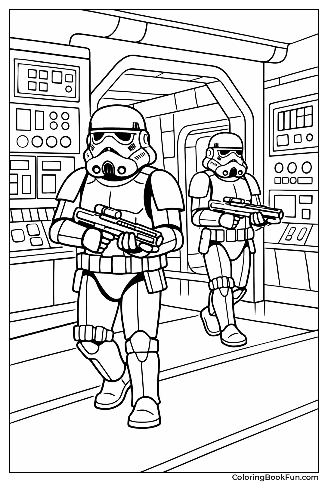 Stormtroopers Patrol Death Star