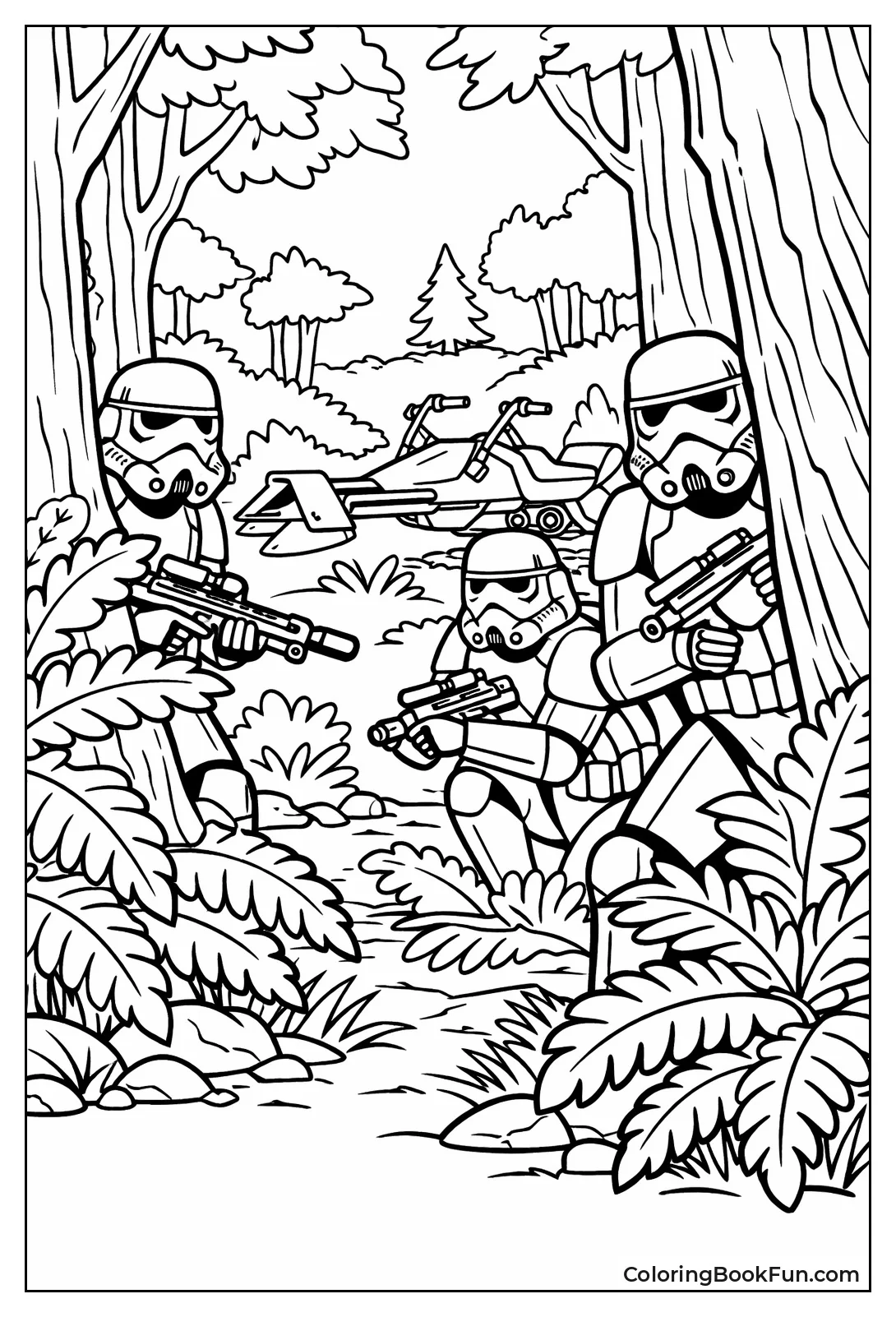 Stormtroopers Ambush in Forest