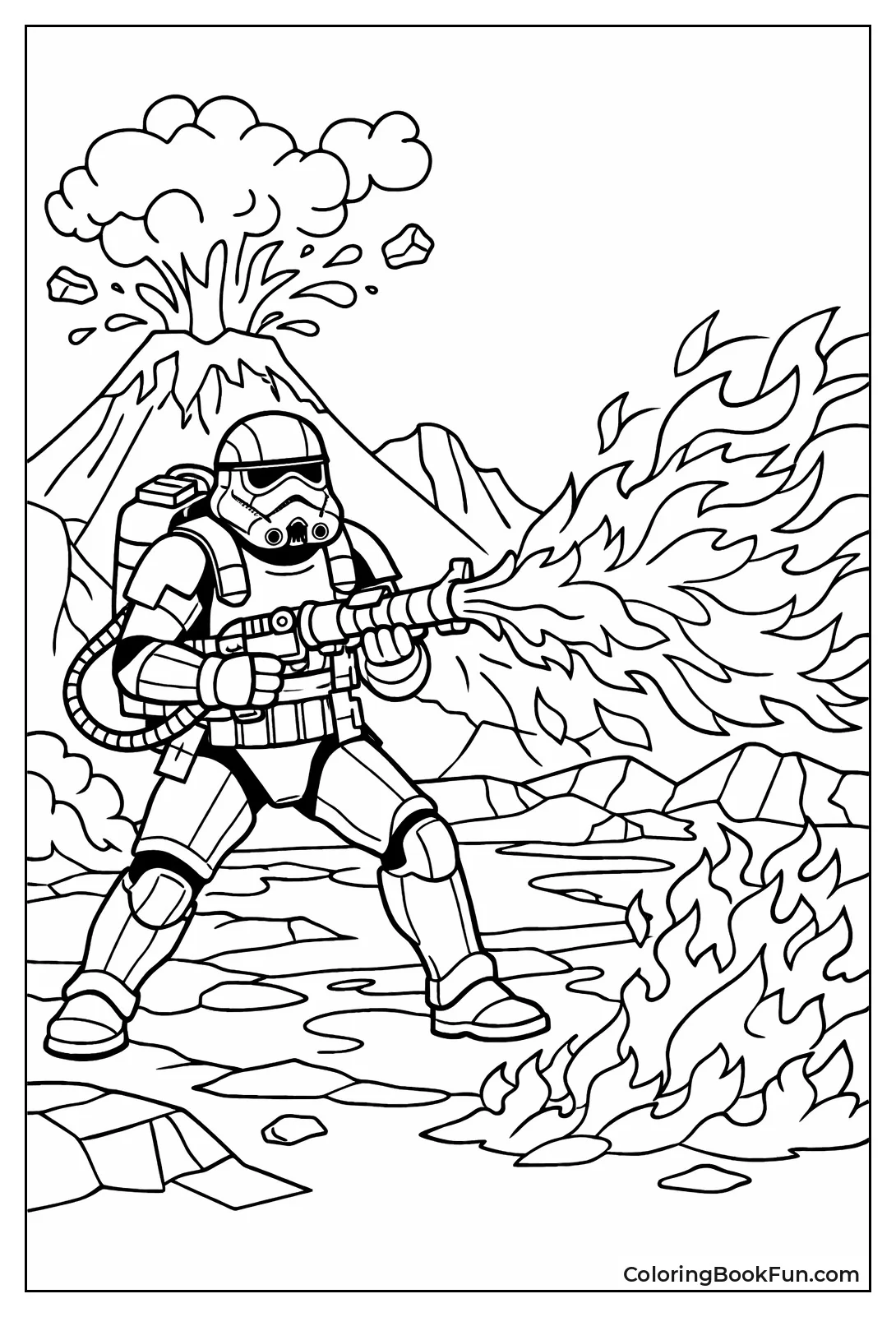 Incinerator Trooper with Flames