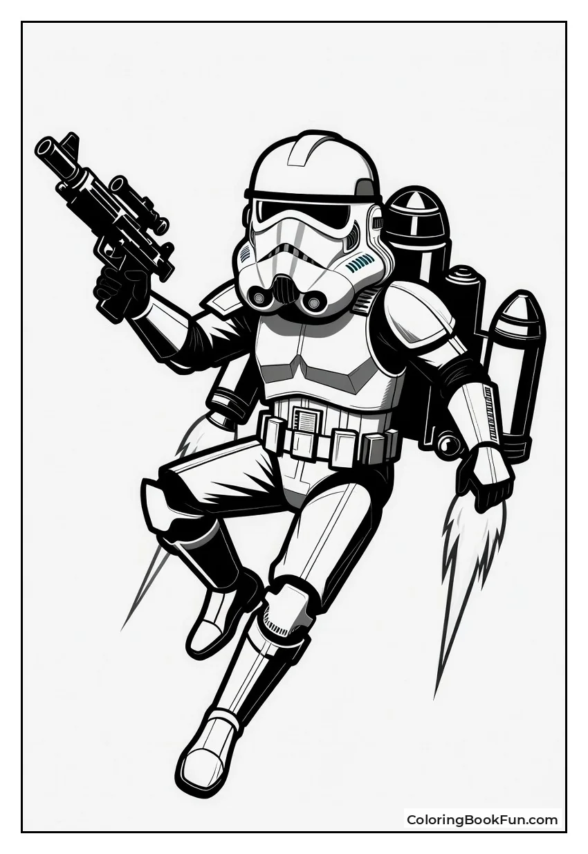 Jumptrooper Leaping with Jetpack