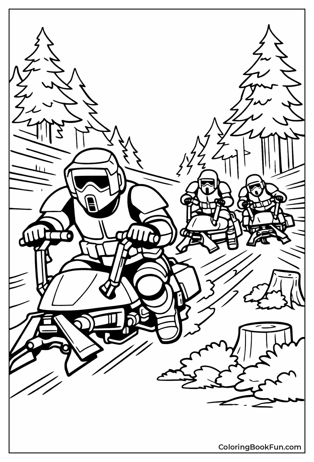 Scout Troopers Bike Chase