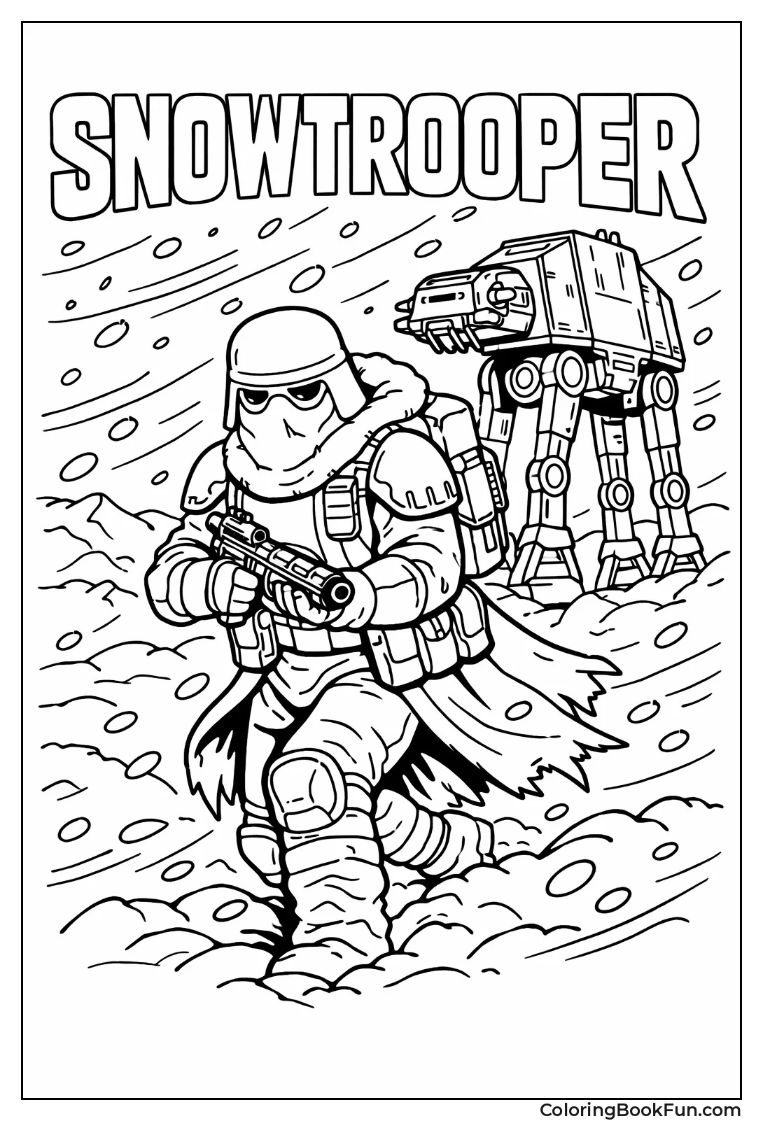 Snowtrooper in Hoth Blizzard