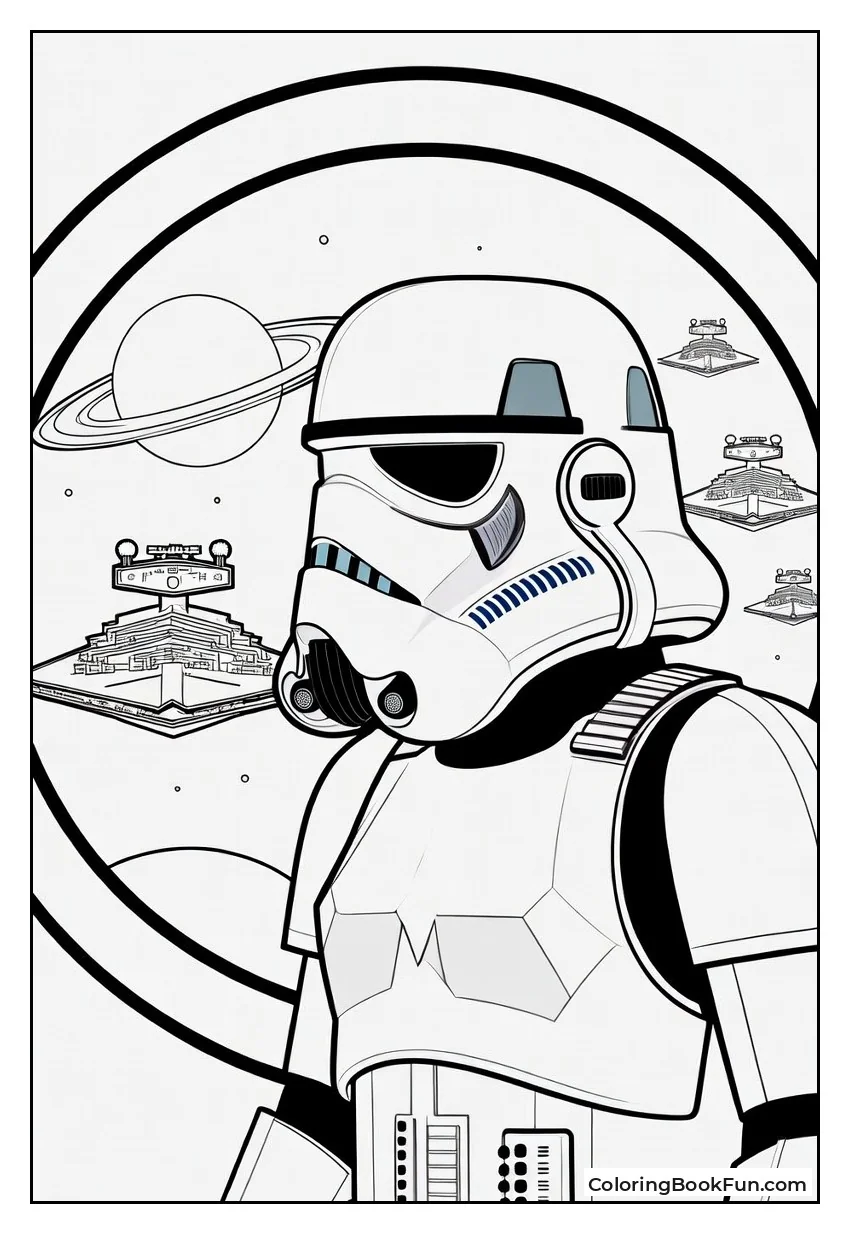 Stormtrooper Gazing at Star Fleet