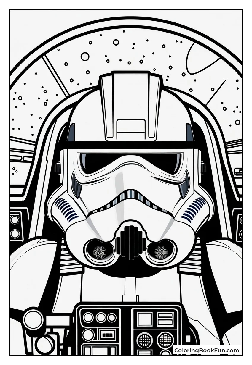 TIE Pilot Stormtrooper in Cockpit