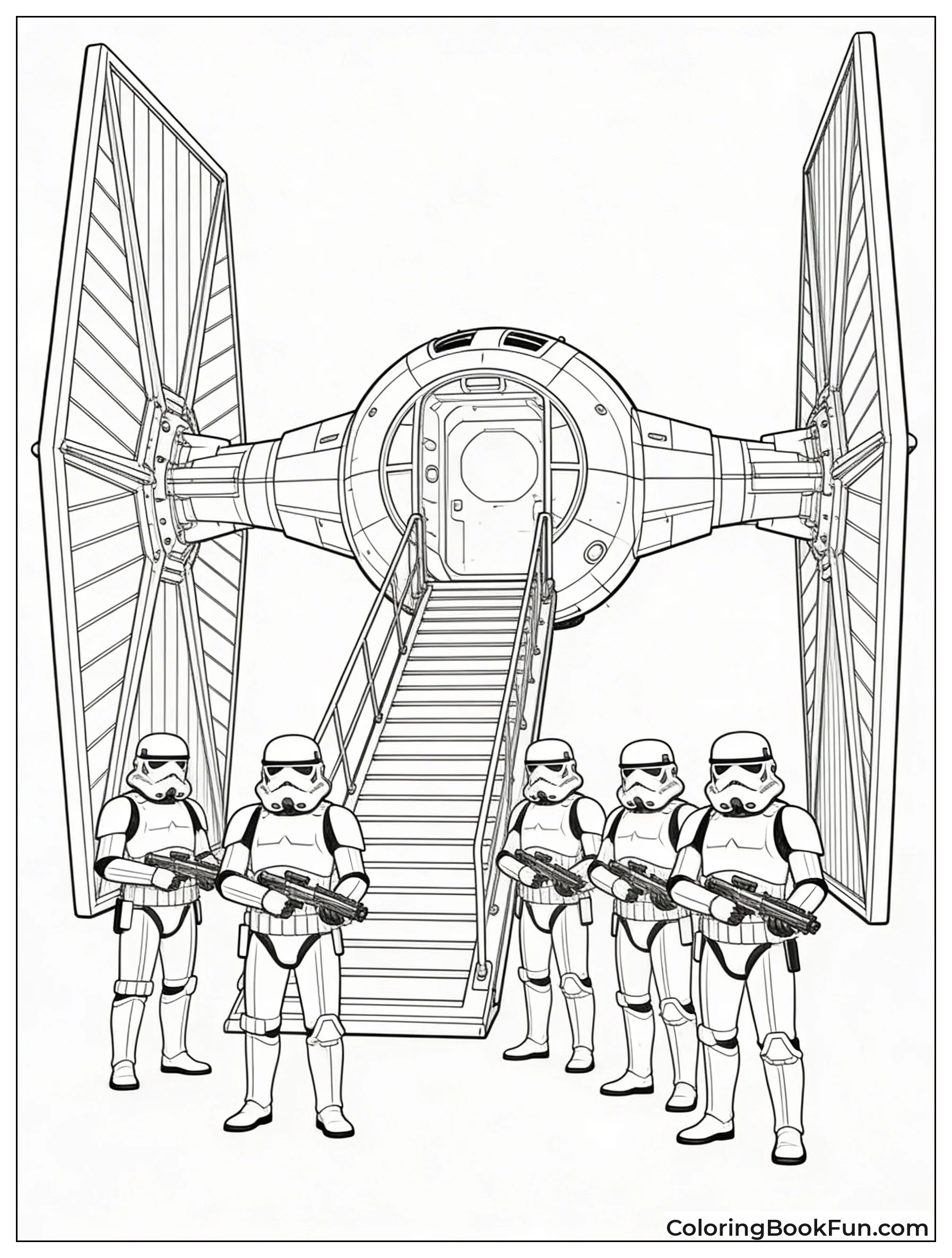 Stormtroopers Board Lambda Shuttle