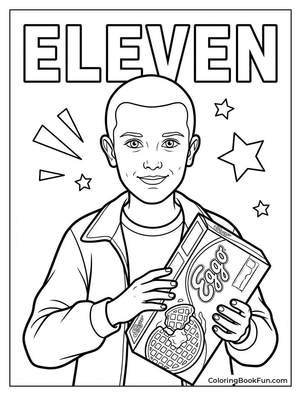 Eleven Holds Eggo Waffles