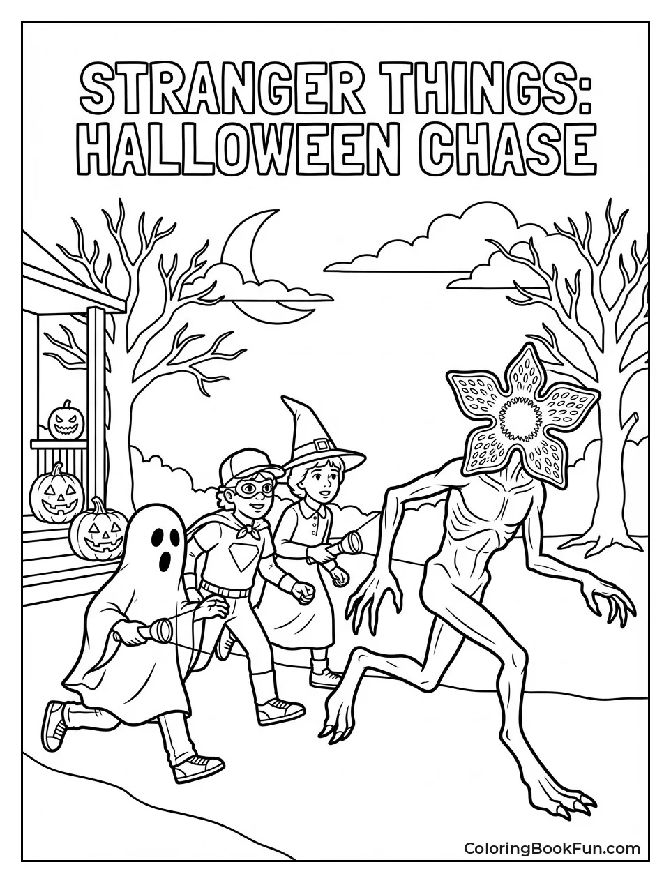 Kids Hunt Demogorgon Halloween