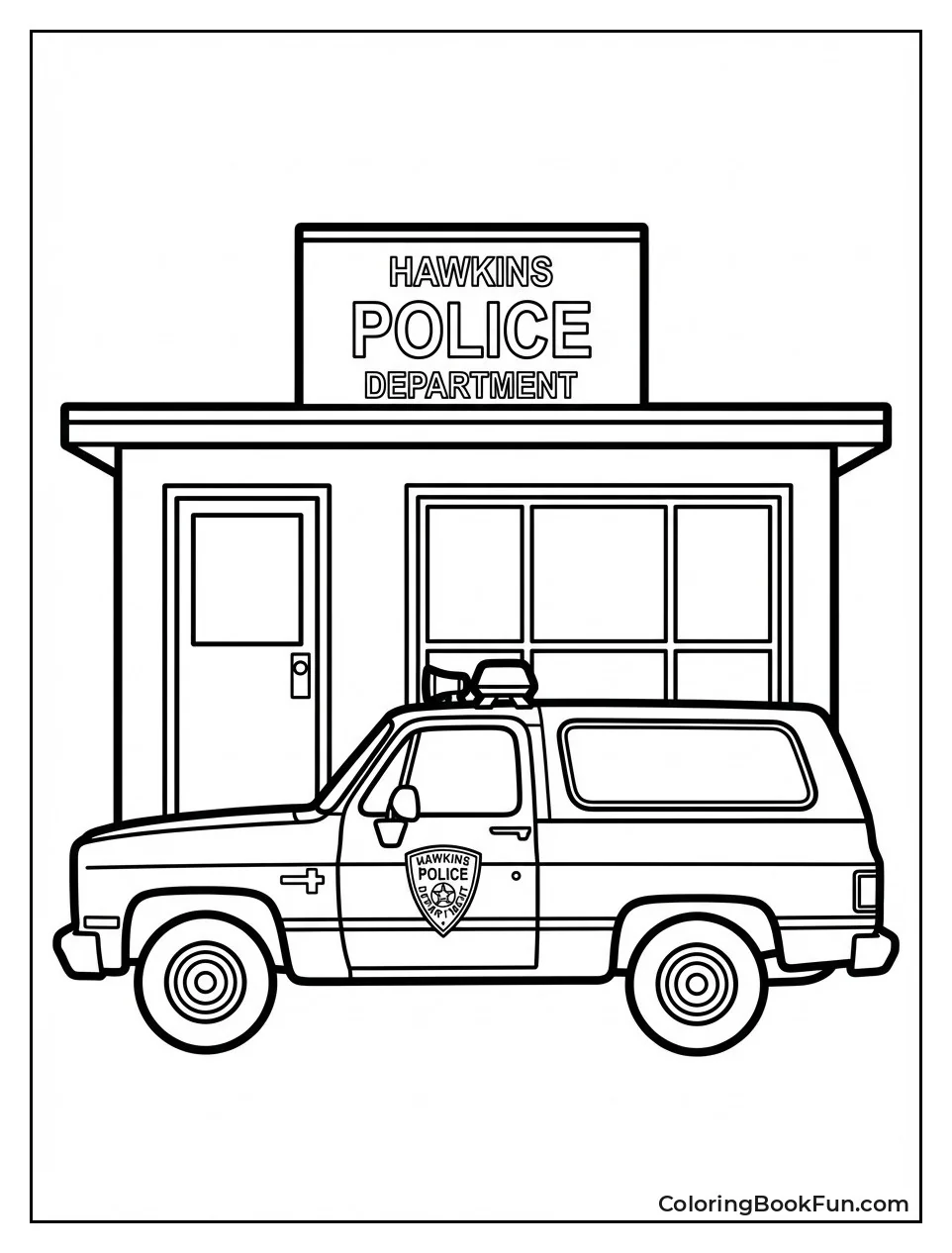 Hopper Parks Police Truck