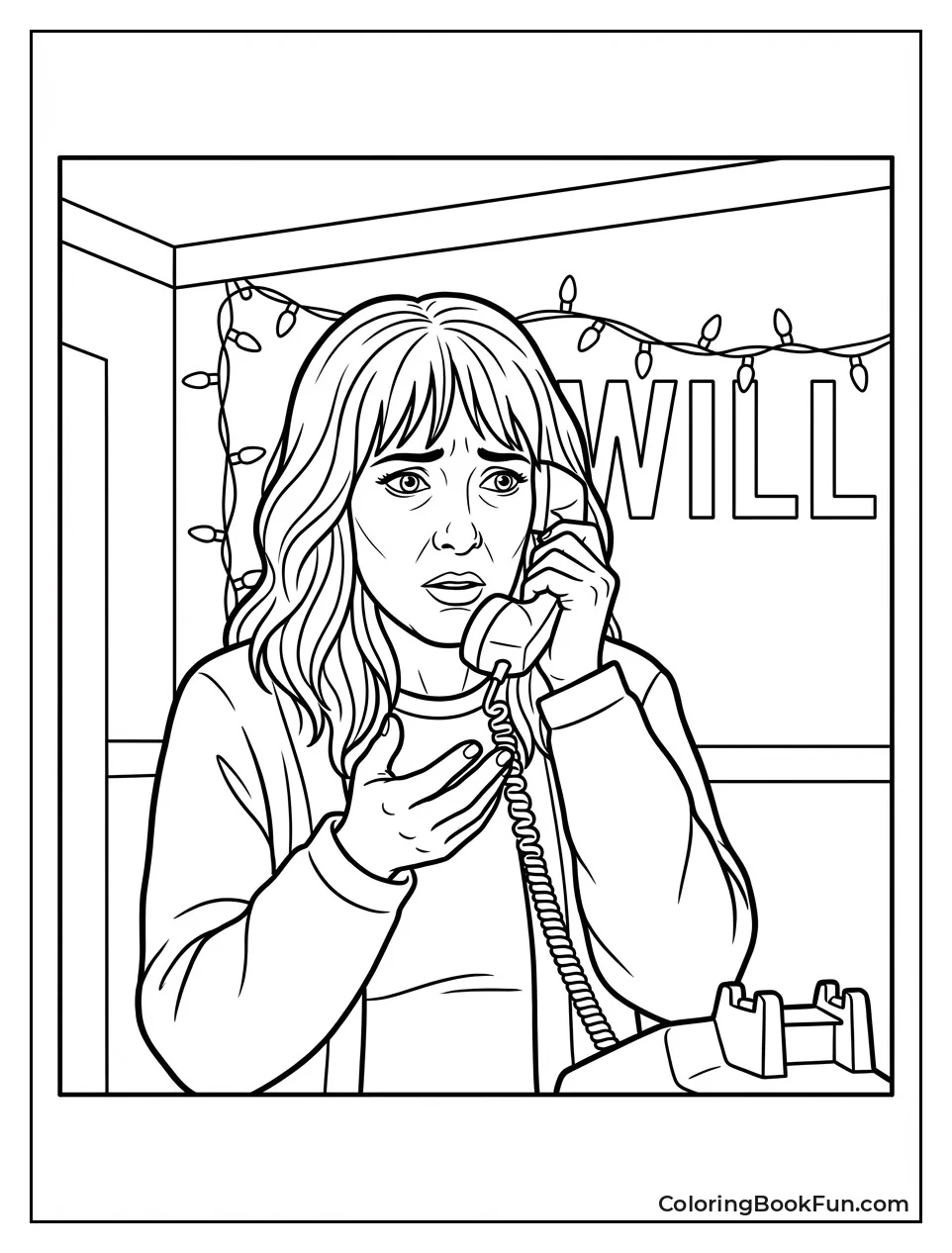 Joyce Looks Worried Holding Phone