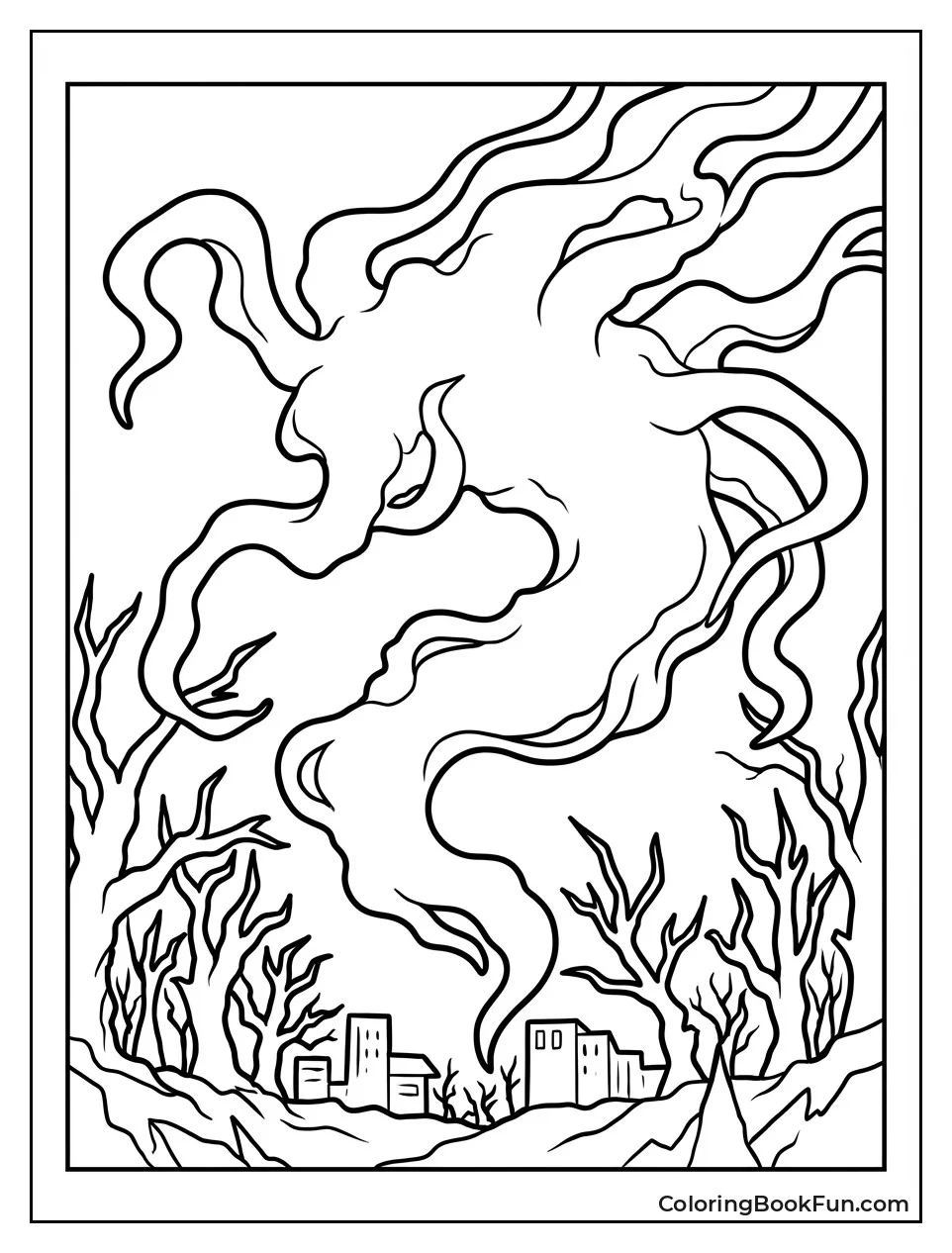 Shadow Monster Hovers Darkly