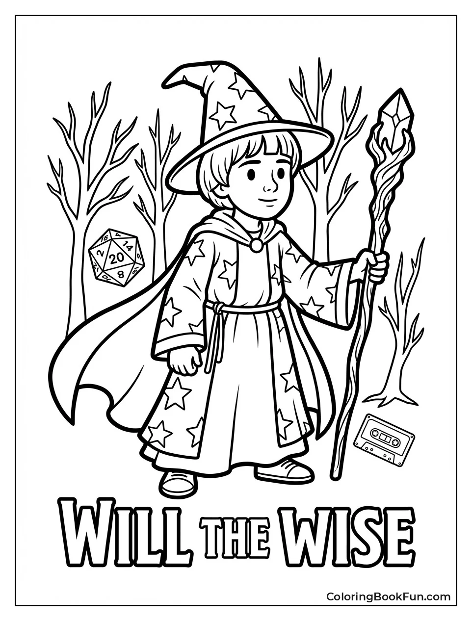 Will Poses as Wizard