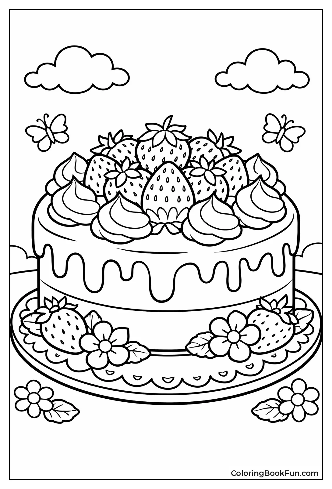 Crown Cake Tops Strawberries