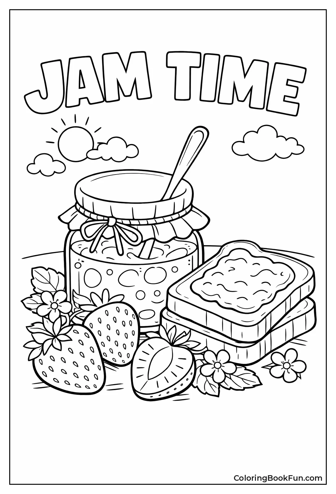 Jam Jar with Toast