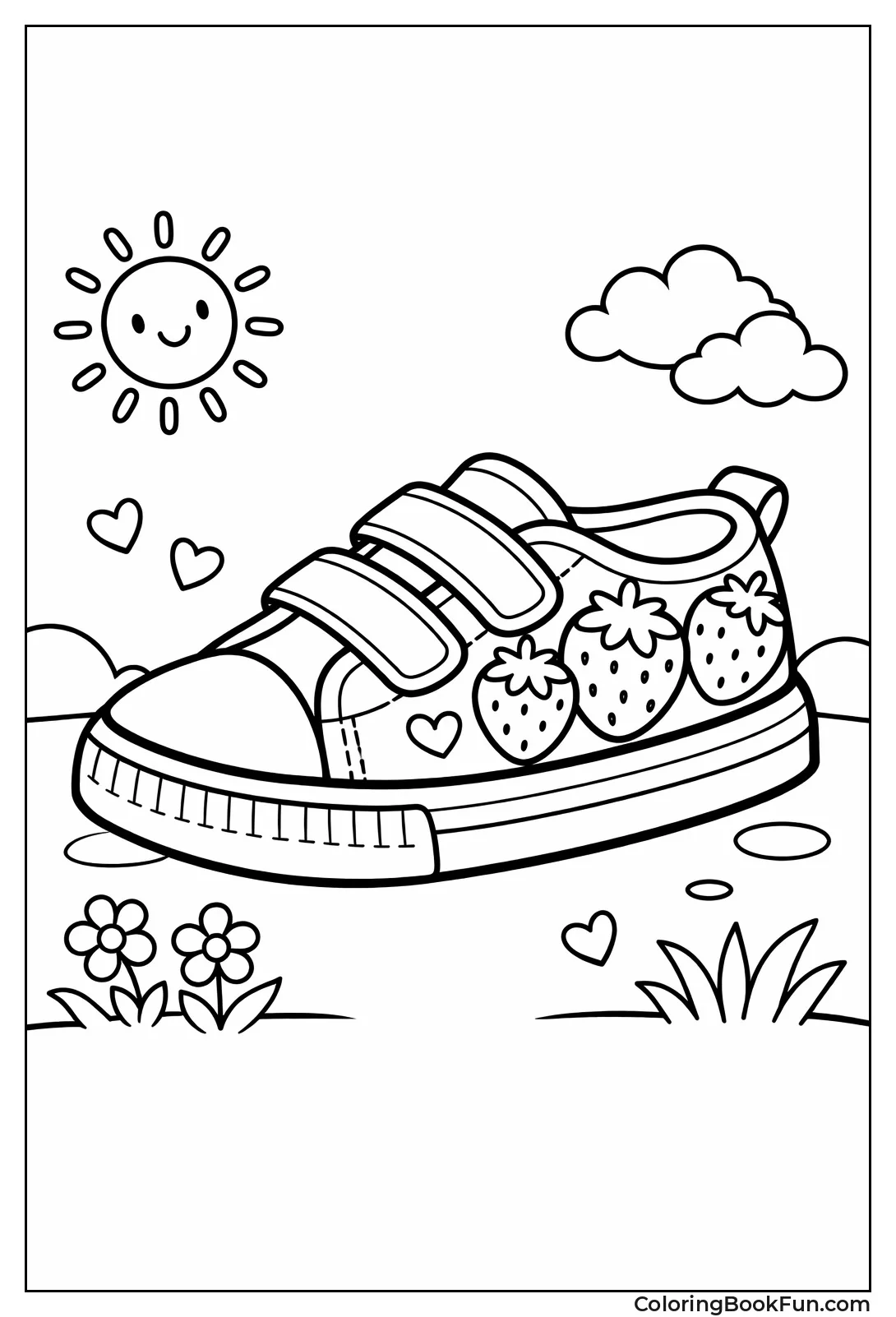 Strawberry Plimsoll Sneaker