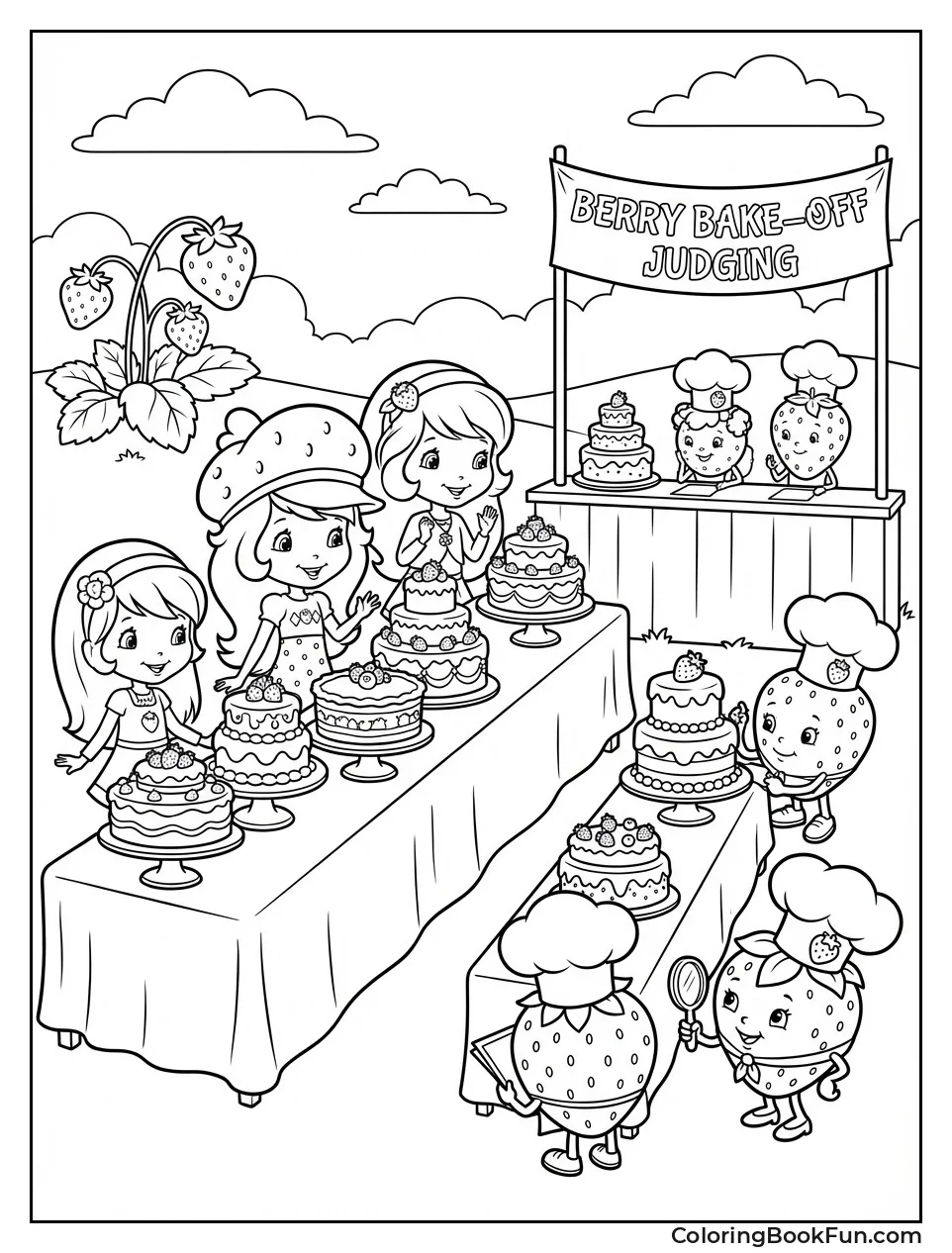 Bake-Off with Berry Cakes