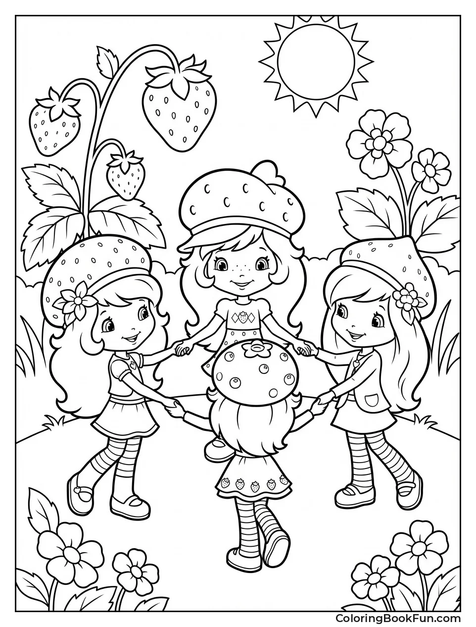 Friends Hold Hands in Circle