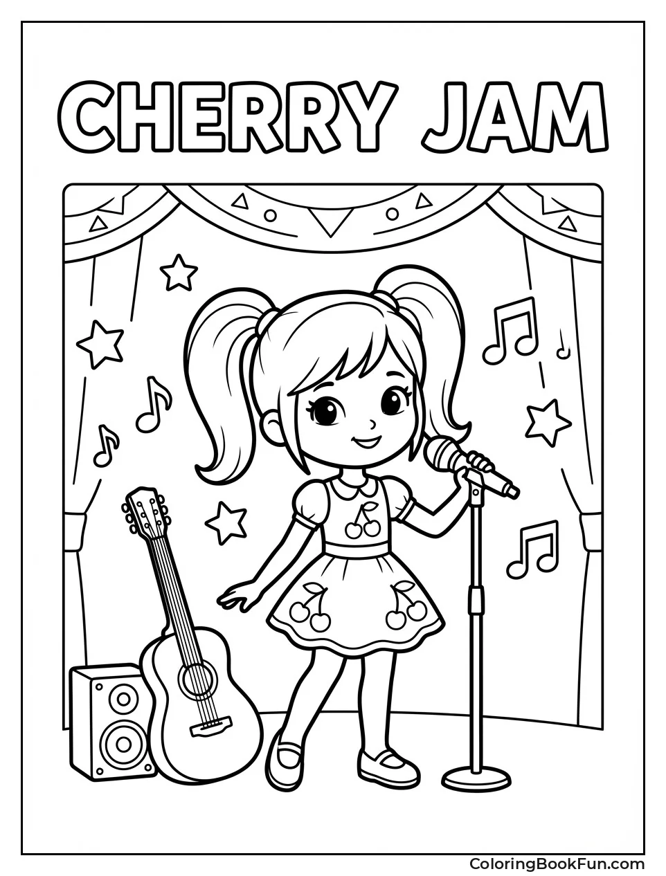 Cherry Jam Sings on Stage