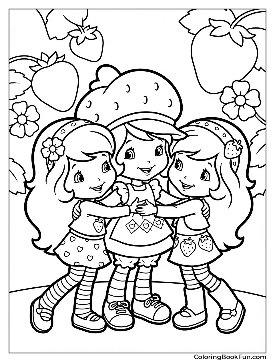 Strawberry Hugs Best Friends