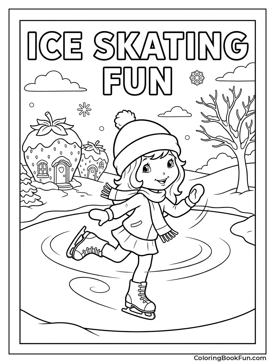 Strawberry Skates on Ice