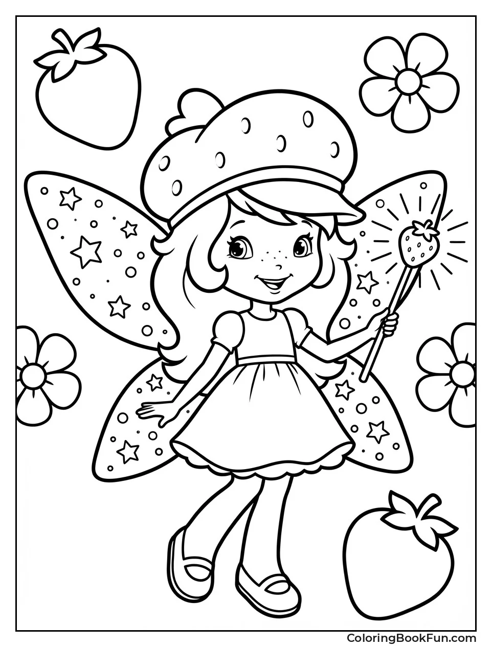 Fairy Strawberry with Wings