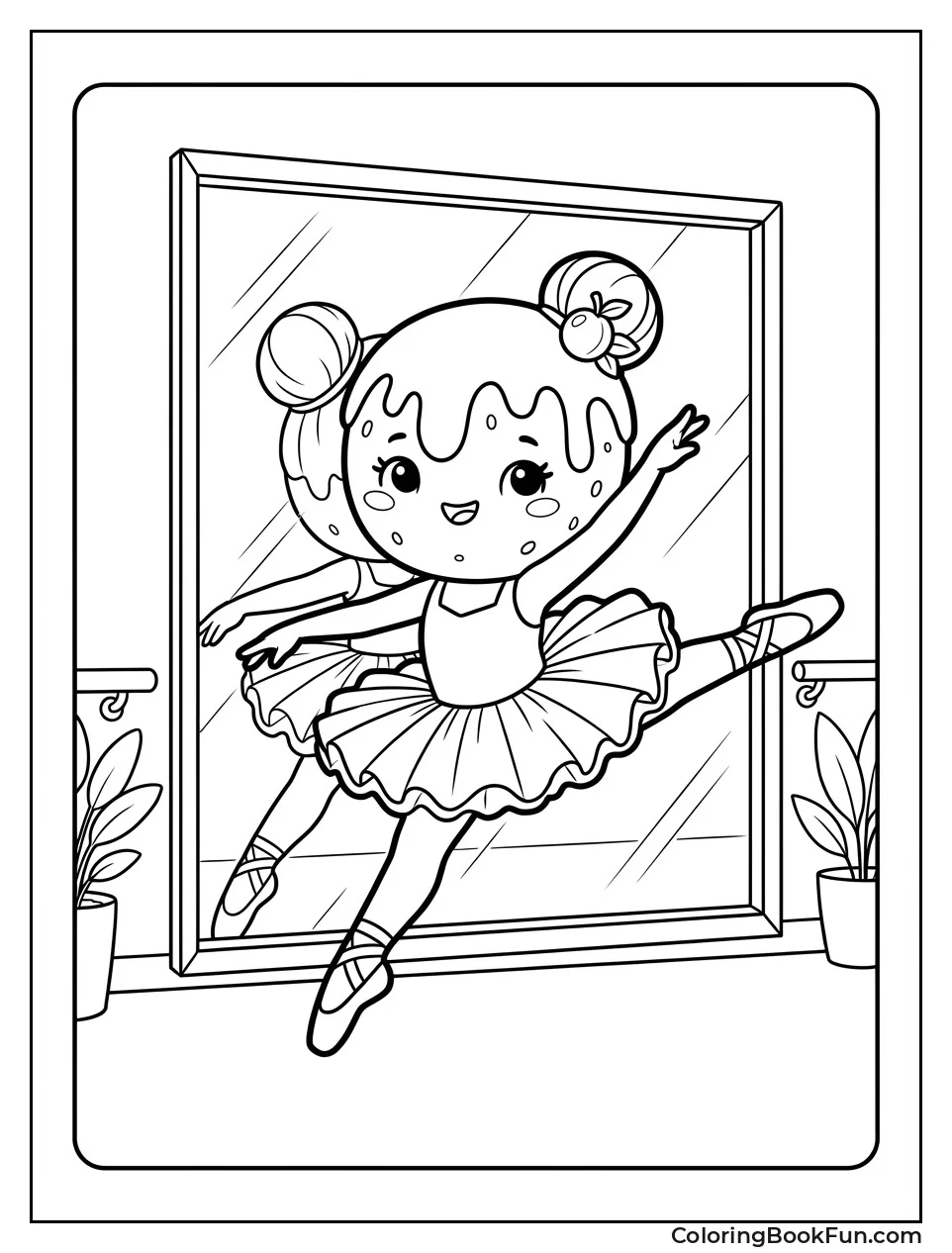 Plum Pudding Leaps in Tutu