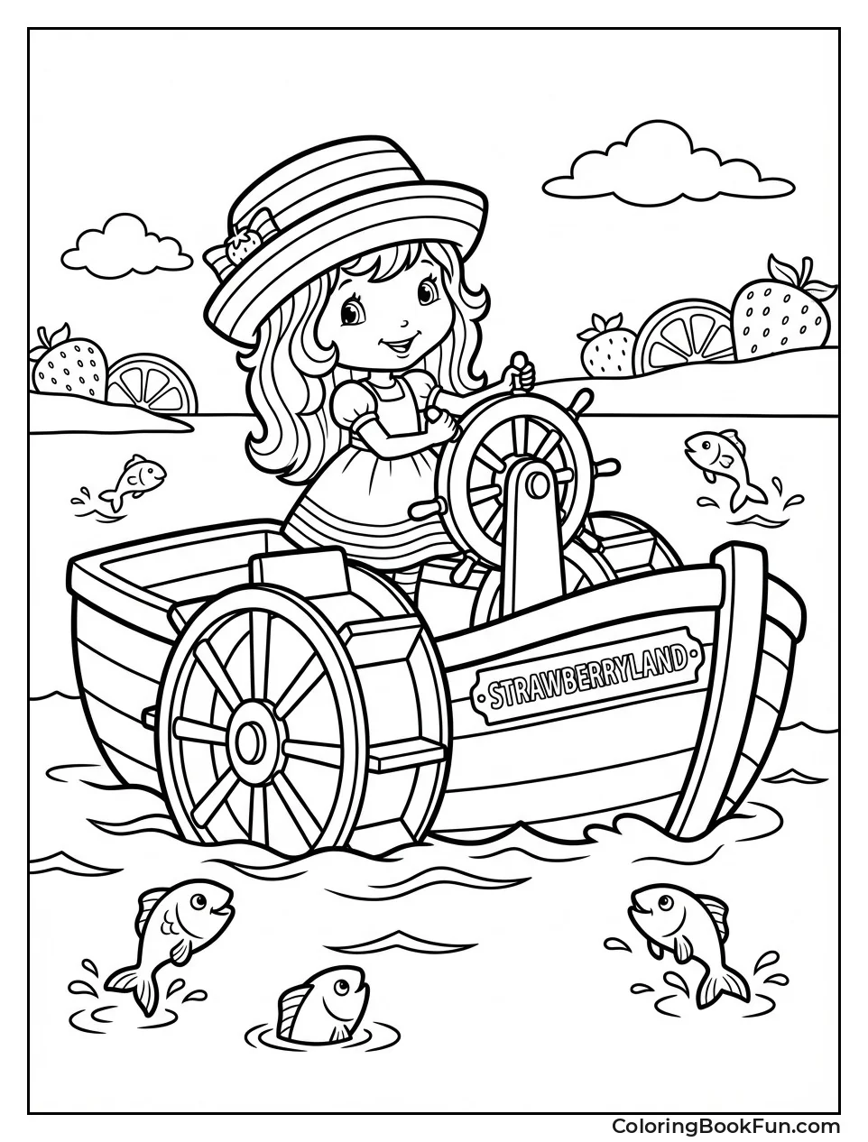 Rainbow Sherbet Rows Boat