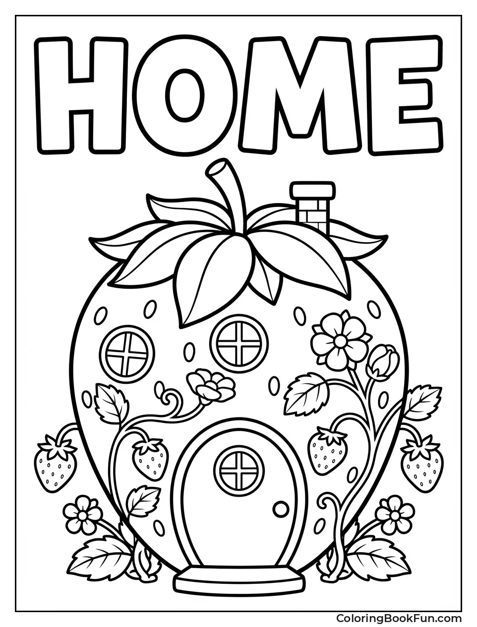 Strawberry House in Garden