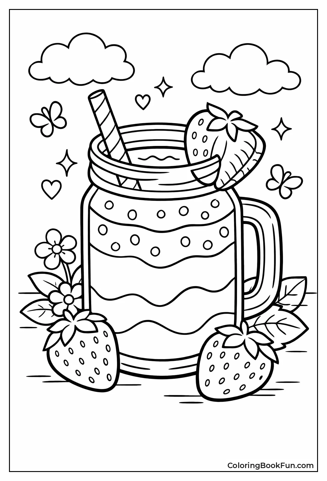 Smoothie Jar Layers Pink