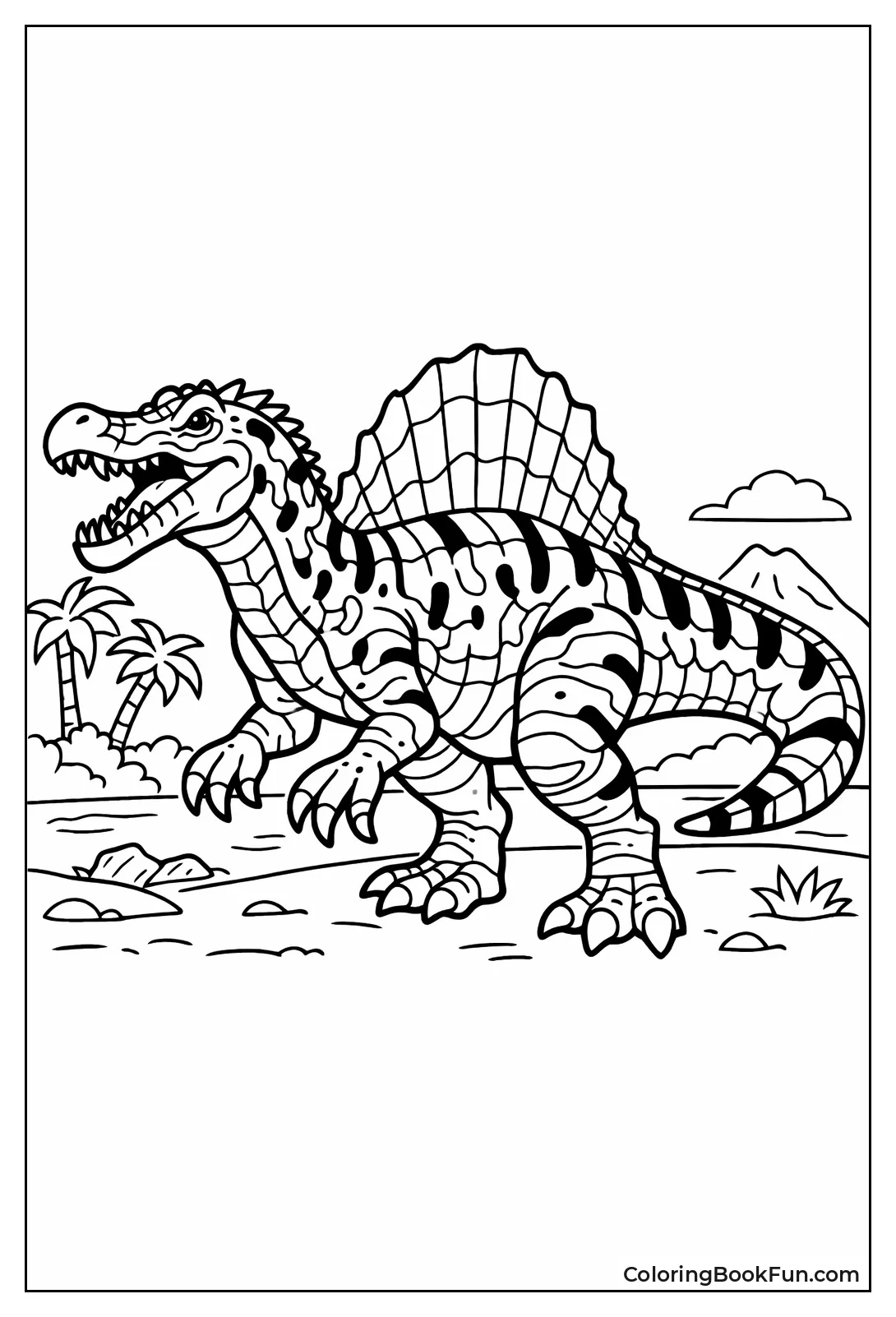 Striped Camouflage Spinosaurus