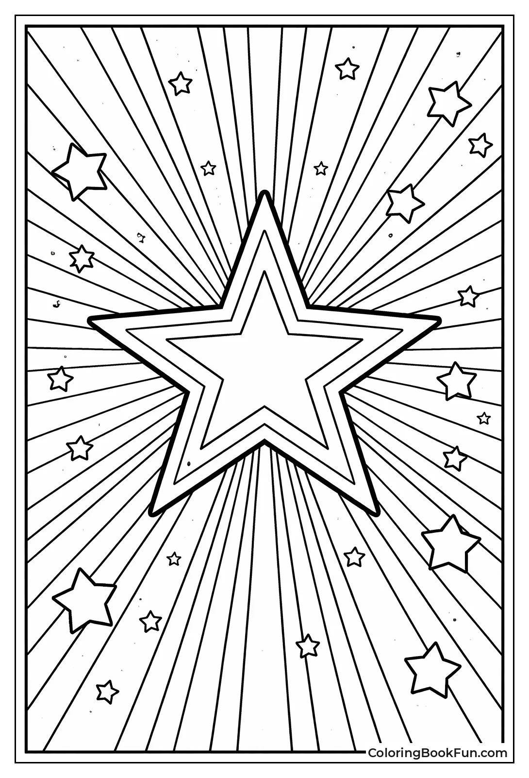 Radial Striped Star