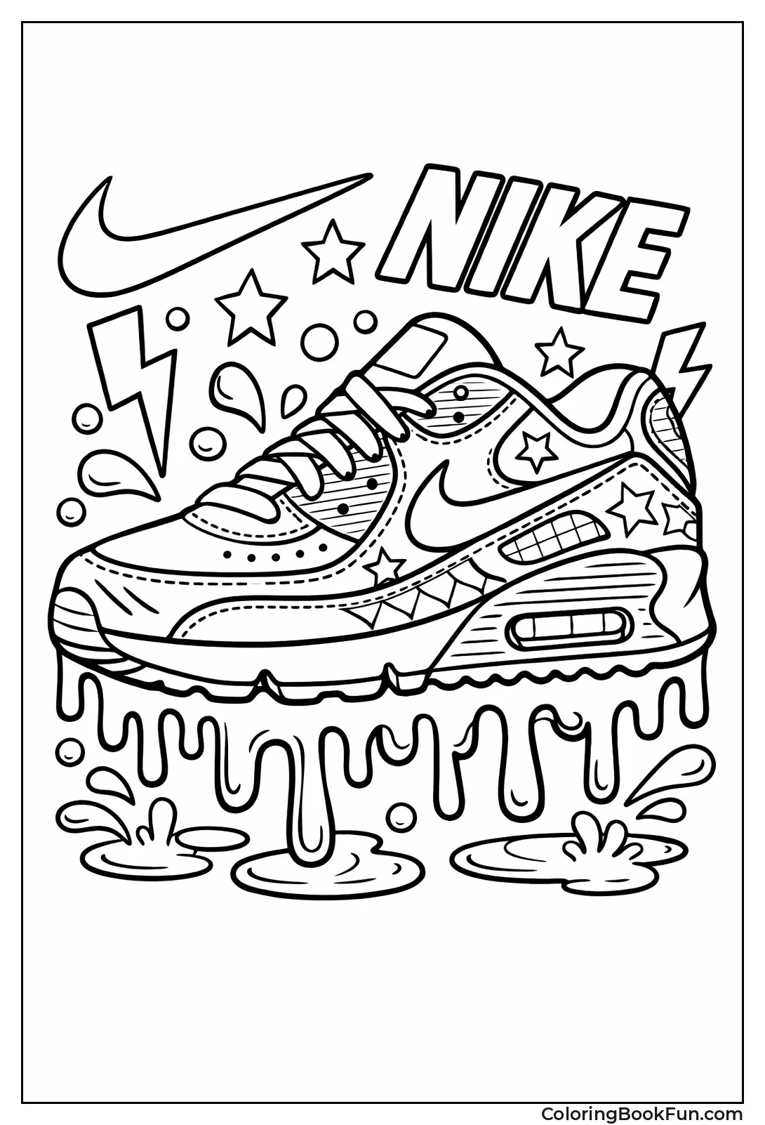 Drip Effect Nike Sneaker