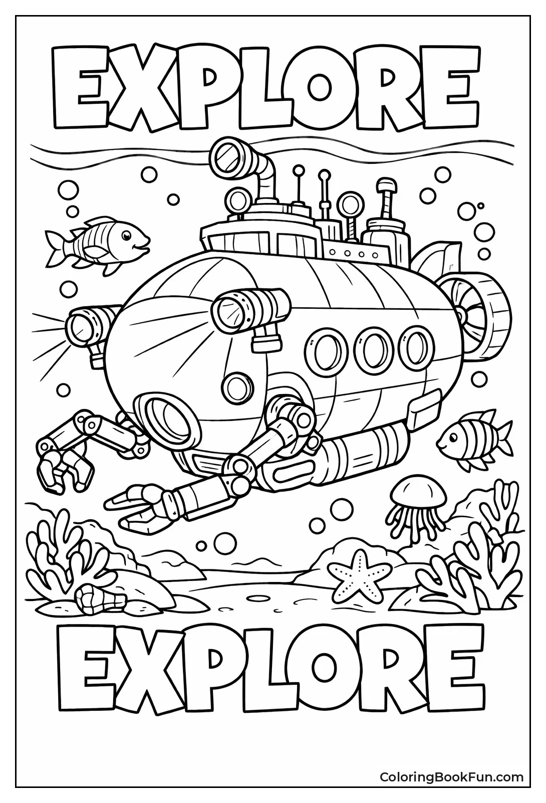 Explorer Submarine Grabs Deep Samples