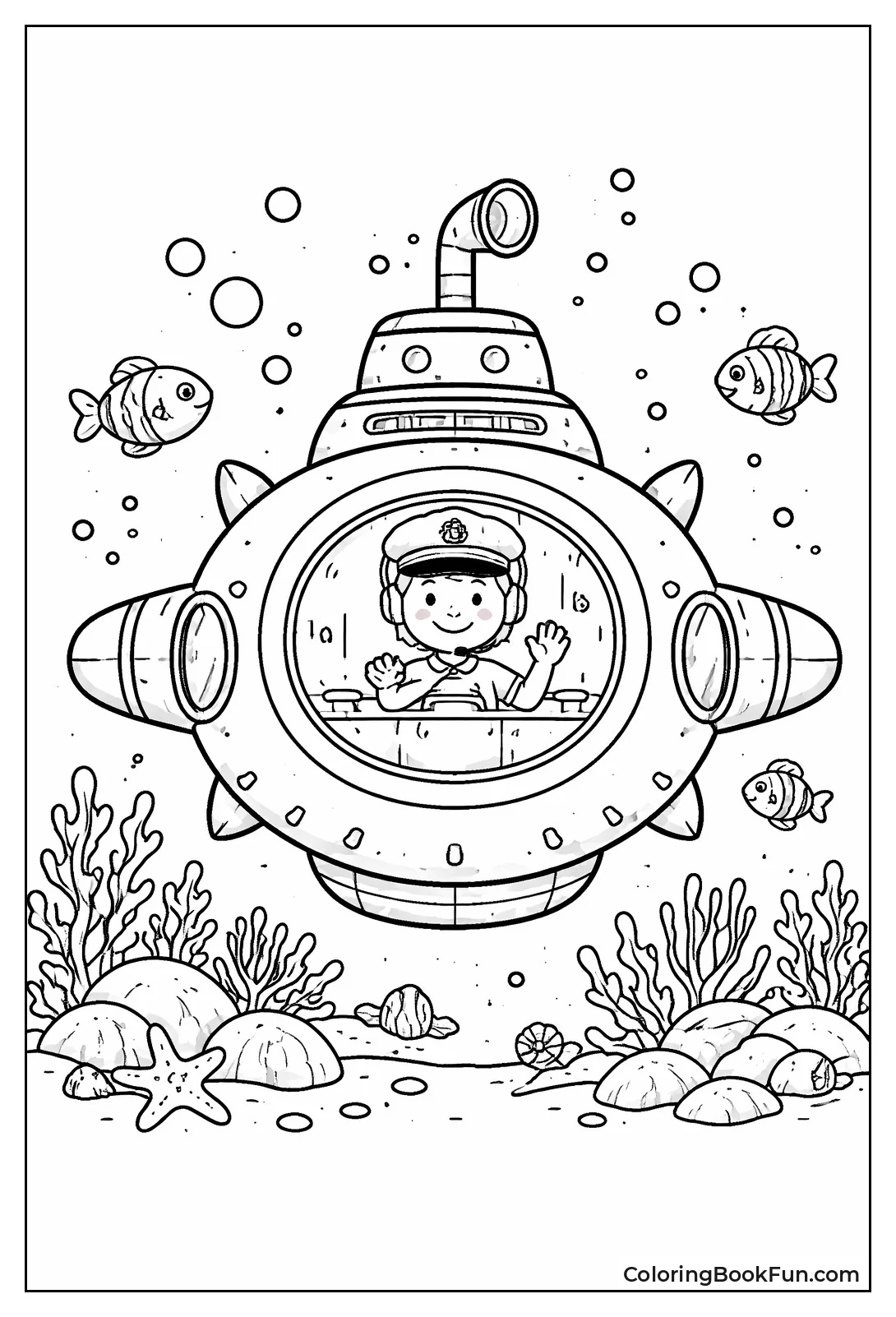 Pilot Peeks from Big Porthole