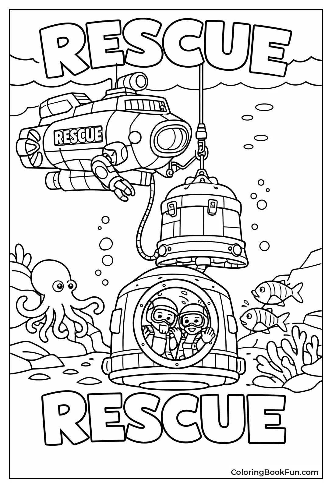 Rescue Submarine Saves Lost Divers