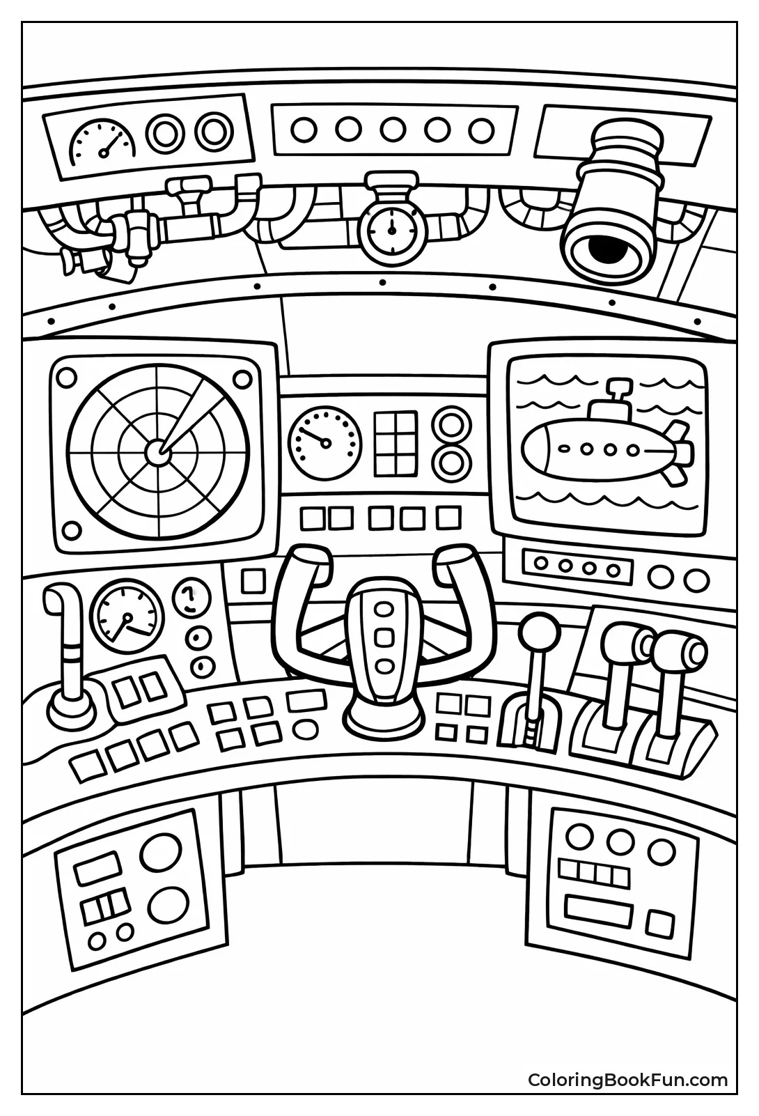 Captains Console Glows with Screens