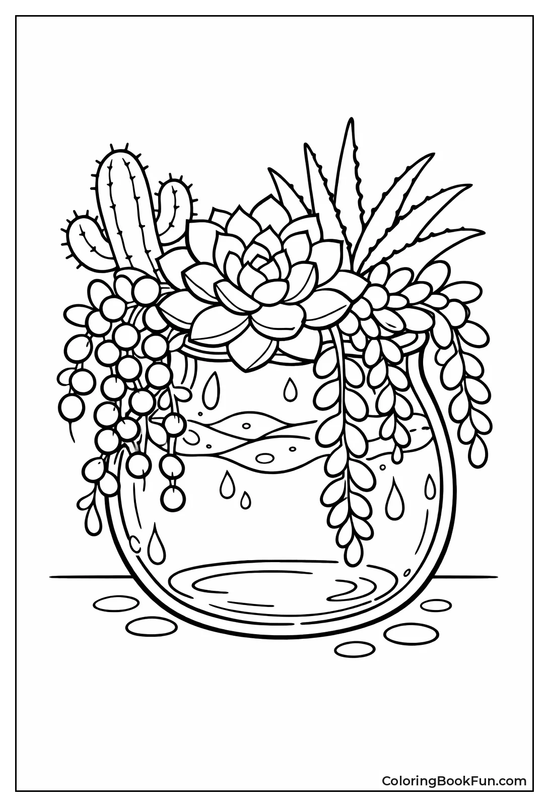 Trailing Succulents in Vase