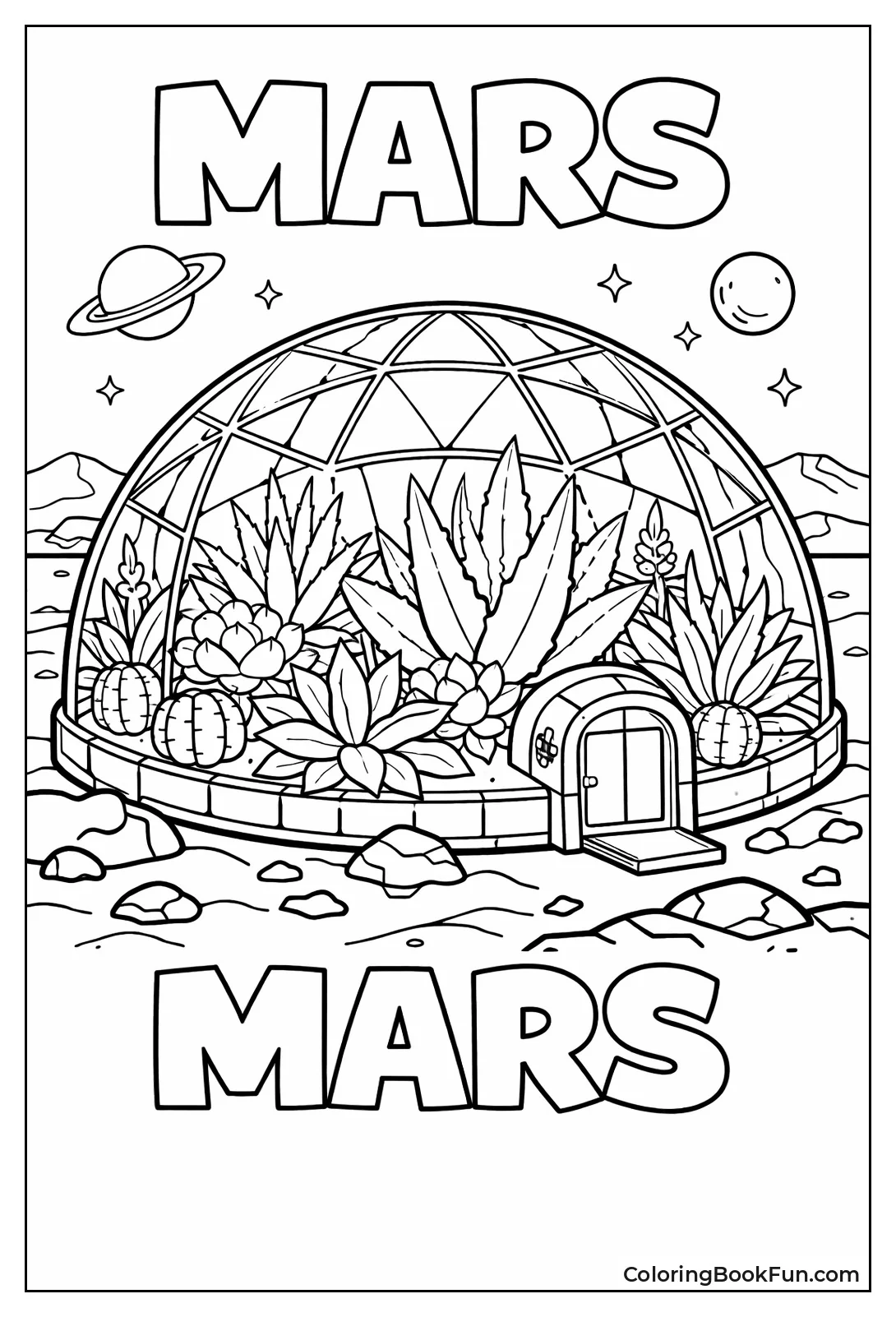 Mars Greenhouse Succulents