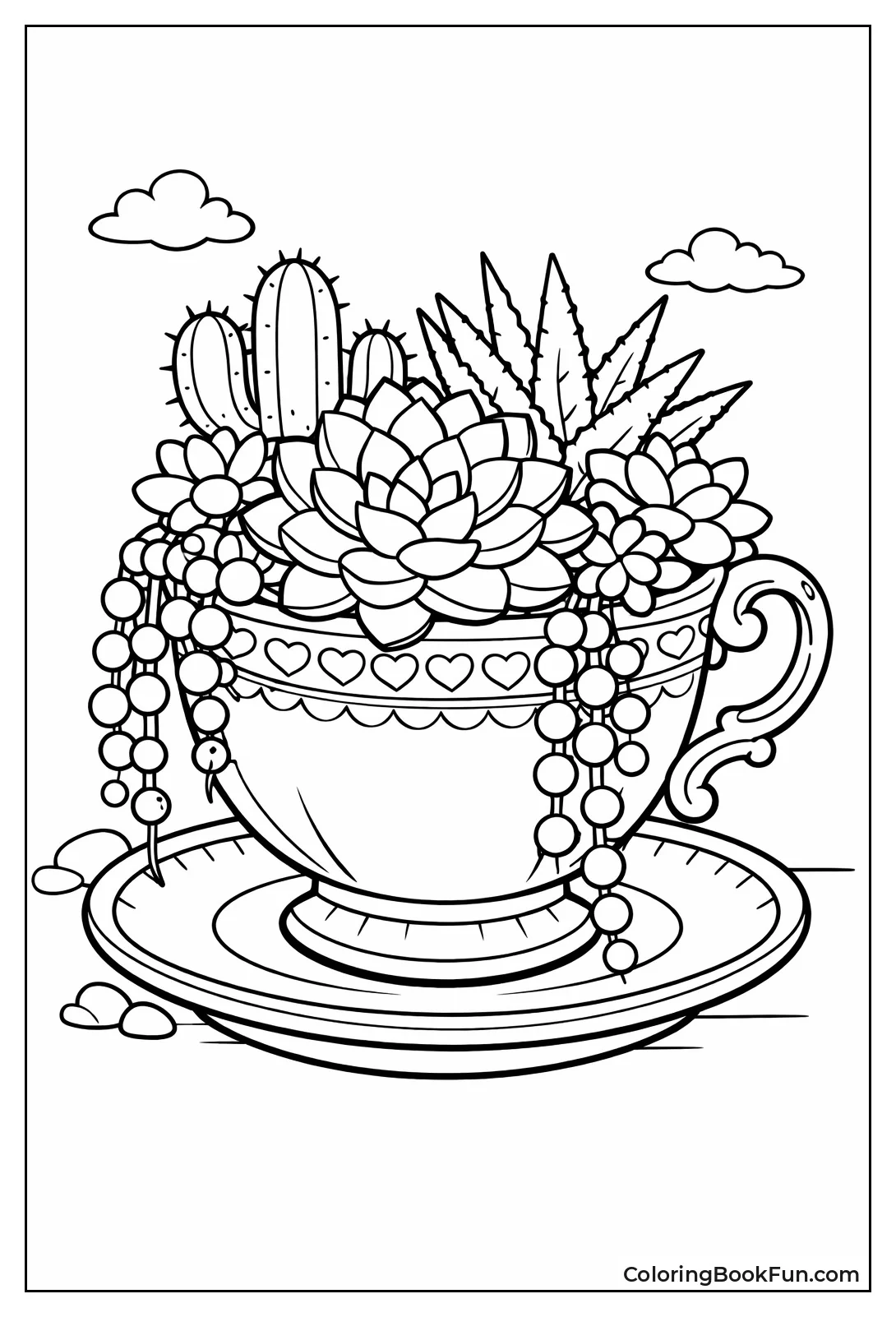Succulents in Teacup