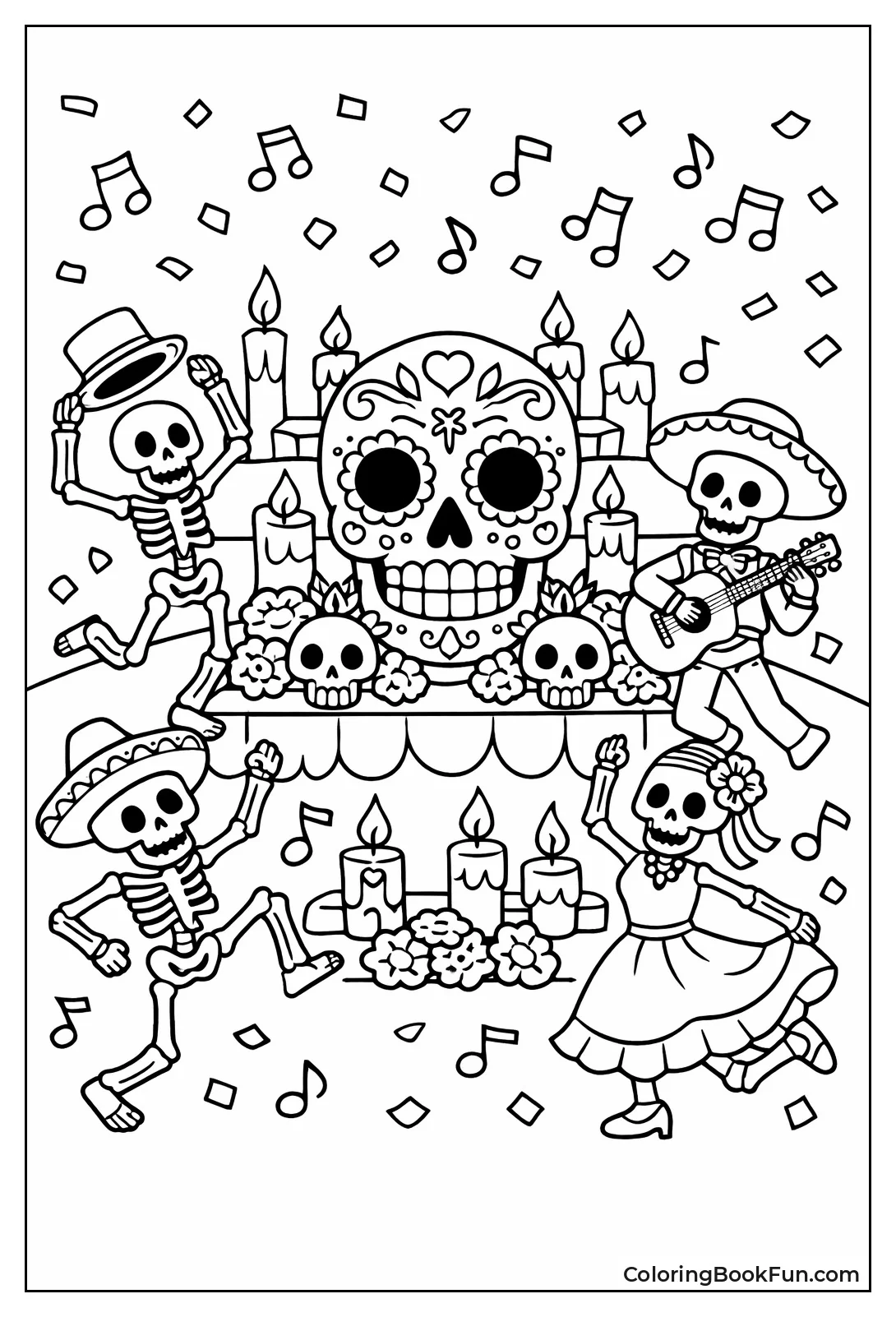 Dancing Skeletons Altar
