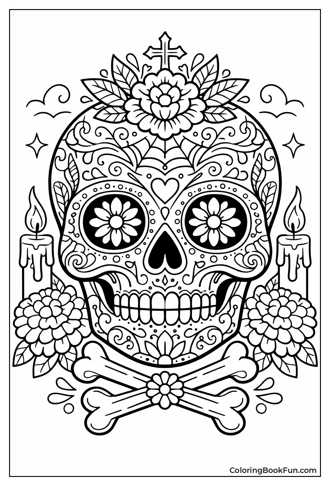 Highly Detailed Ornate Skull