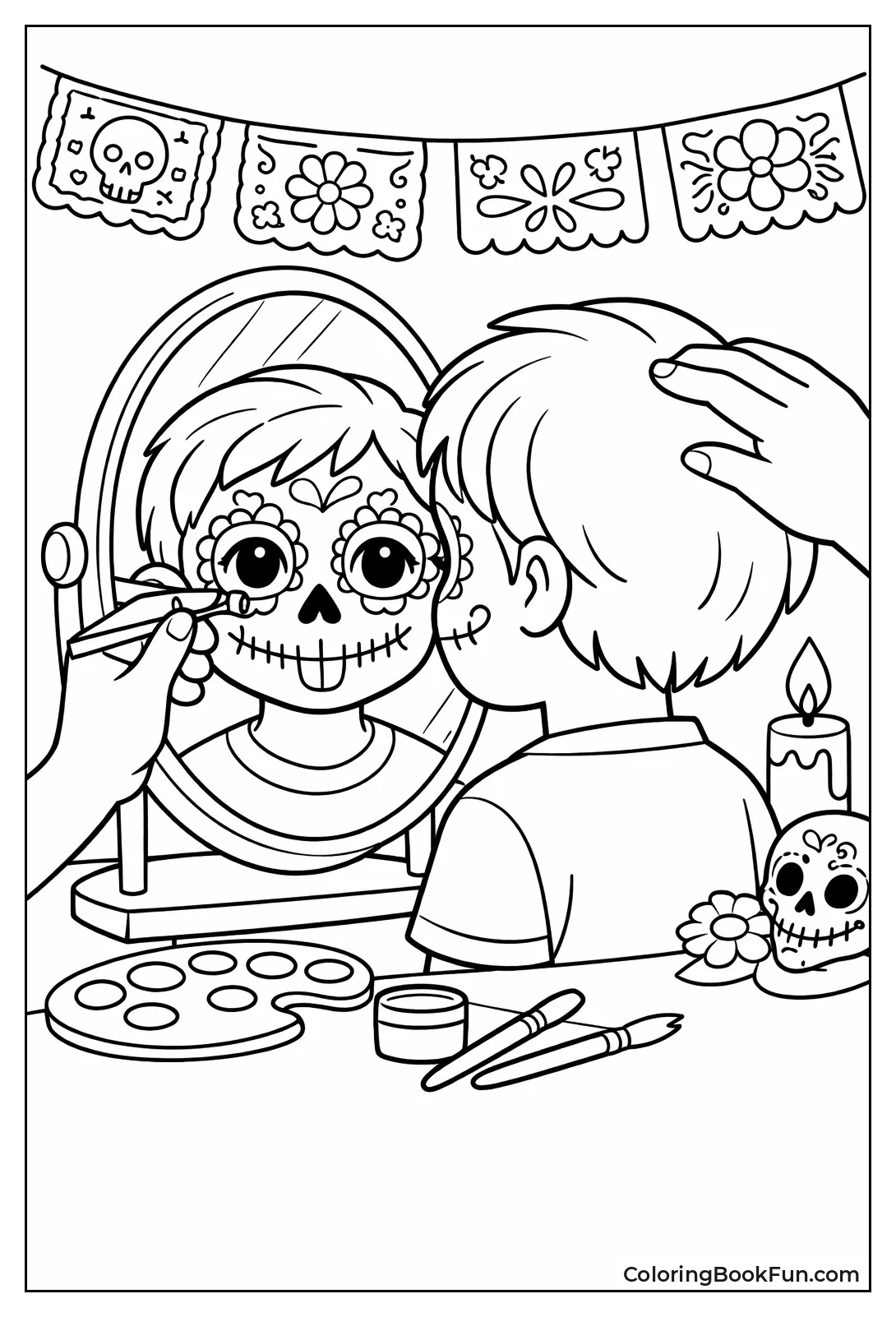 Face Painting Sugar Design