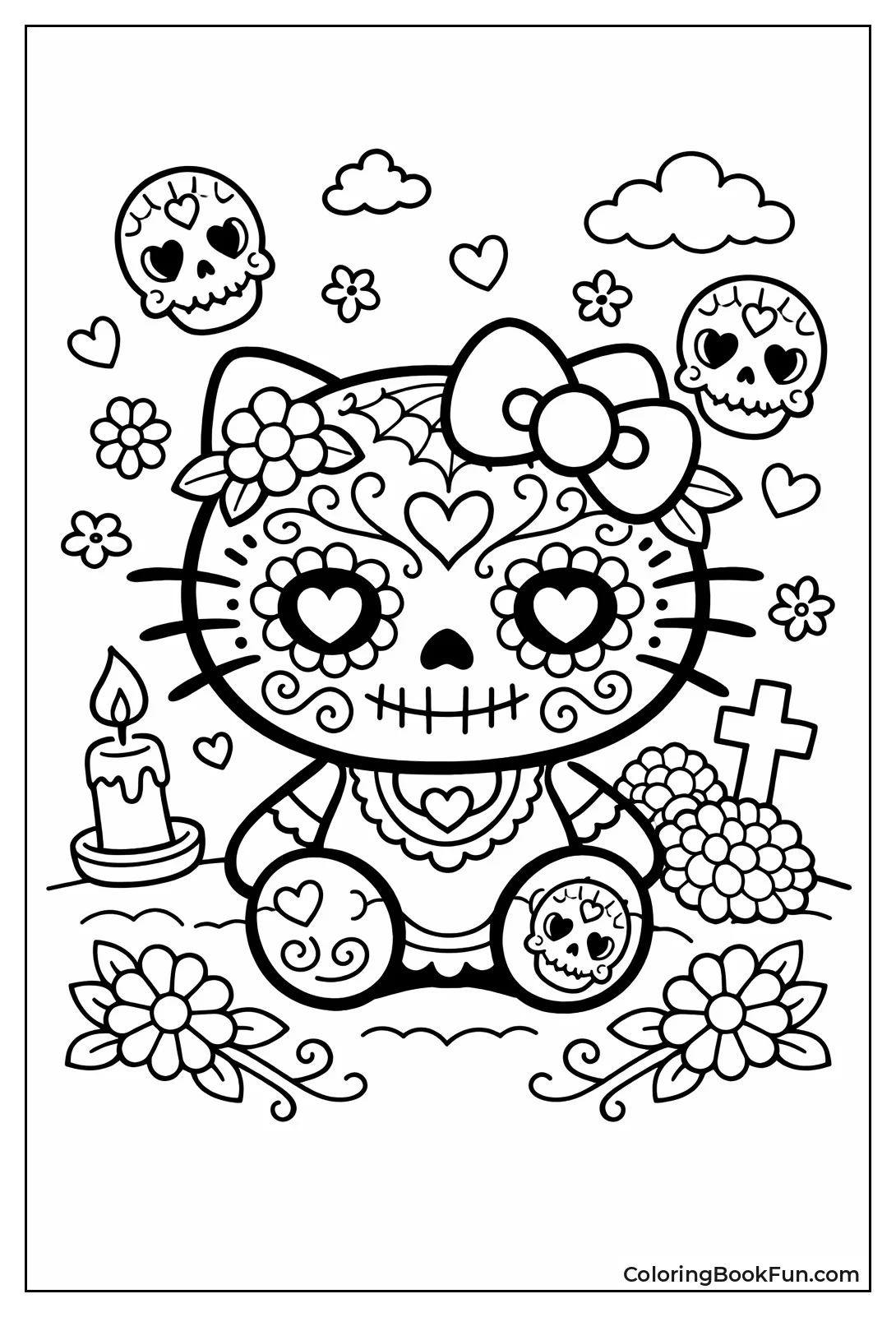 Hello Kitty Sugar Skull