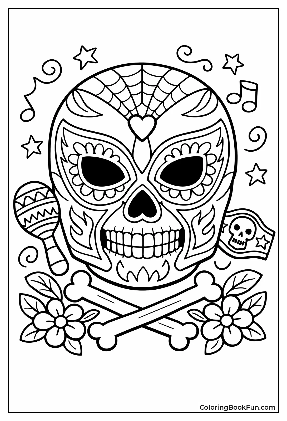 Lucha Libre Mask Skull