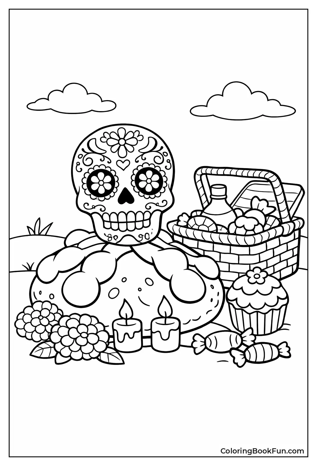 Pan de Muerto Skull